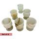 Natural Handmade  Marble 6 piece set cups Goblets Vintage Marble Drinks Cordials Glasses Stone Cups AU Sellers