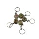 Quality Product Vintage Handmade Dice Shape Keychain Plain and Banded Dice Keychain Plain and Banded